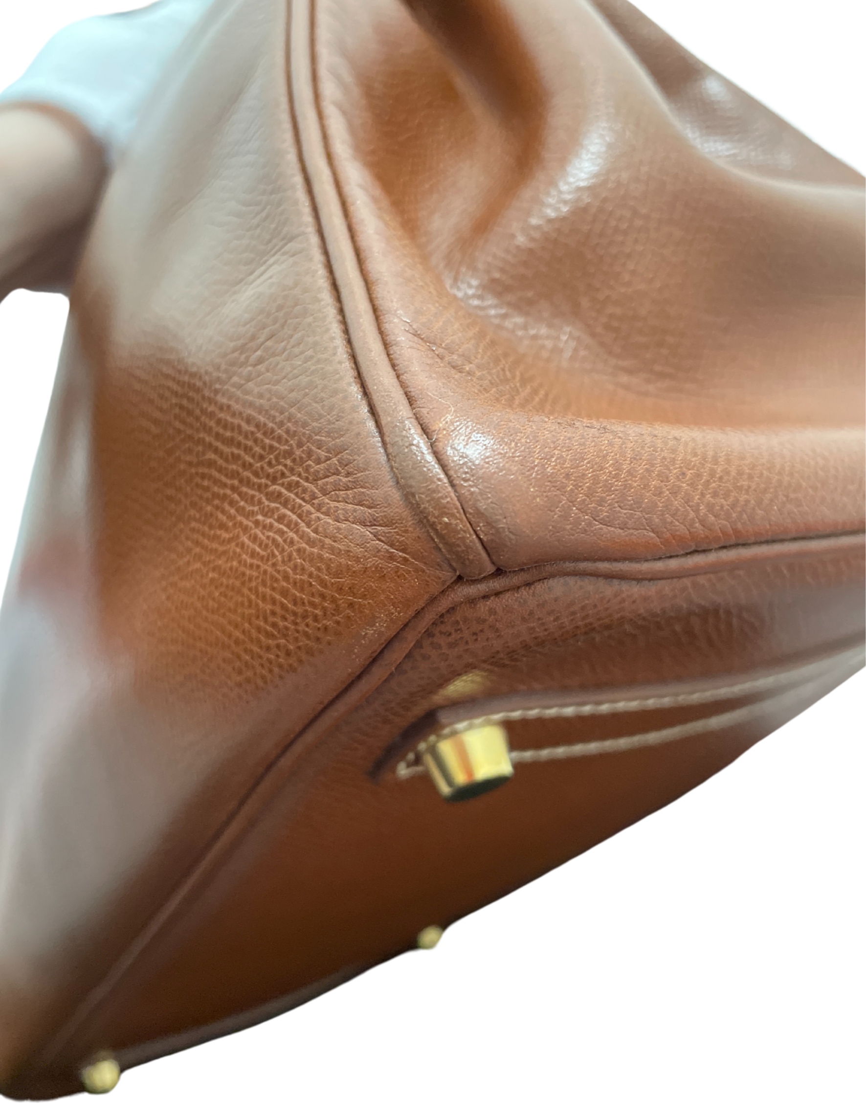 Hermès Gold Veau Grain Lisse Birkin 35 With Gold Hardware