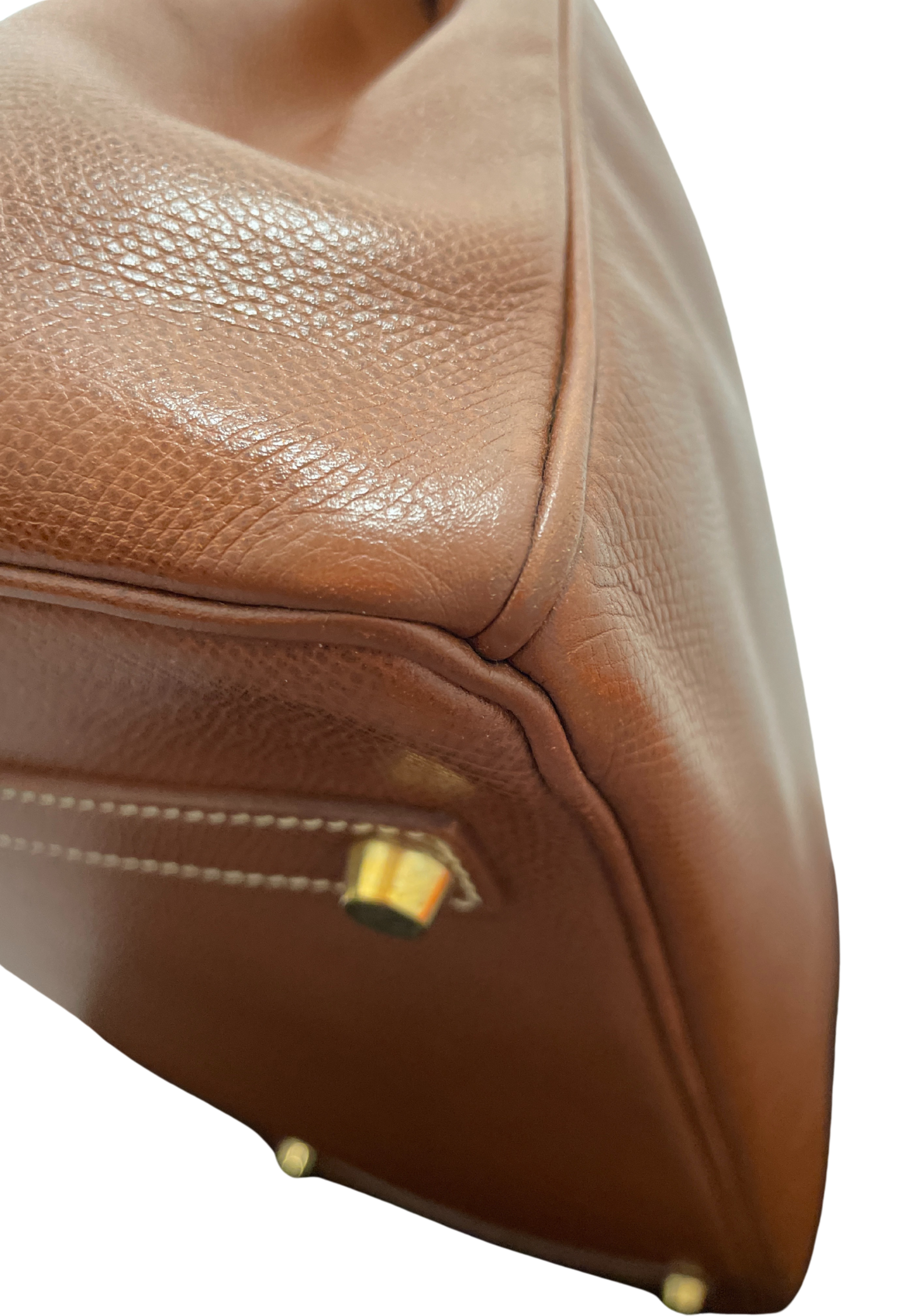 Hermès Gold Veau Grain Lisse Birkin 35 With Gold Hardware