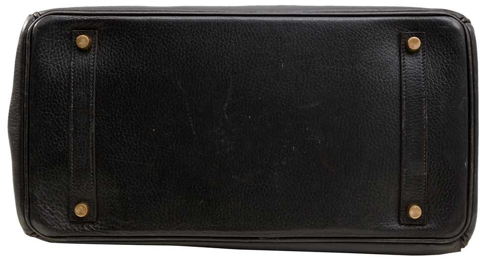Hermes Black Clemence Birkin 35