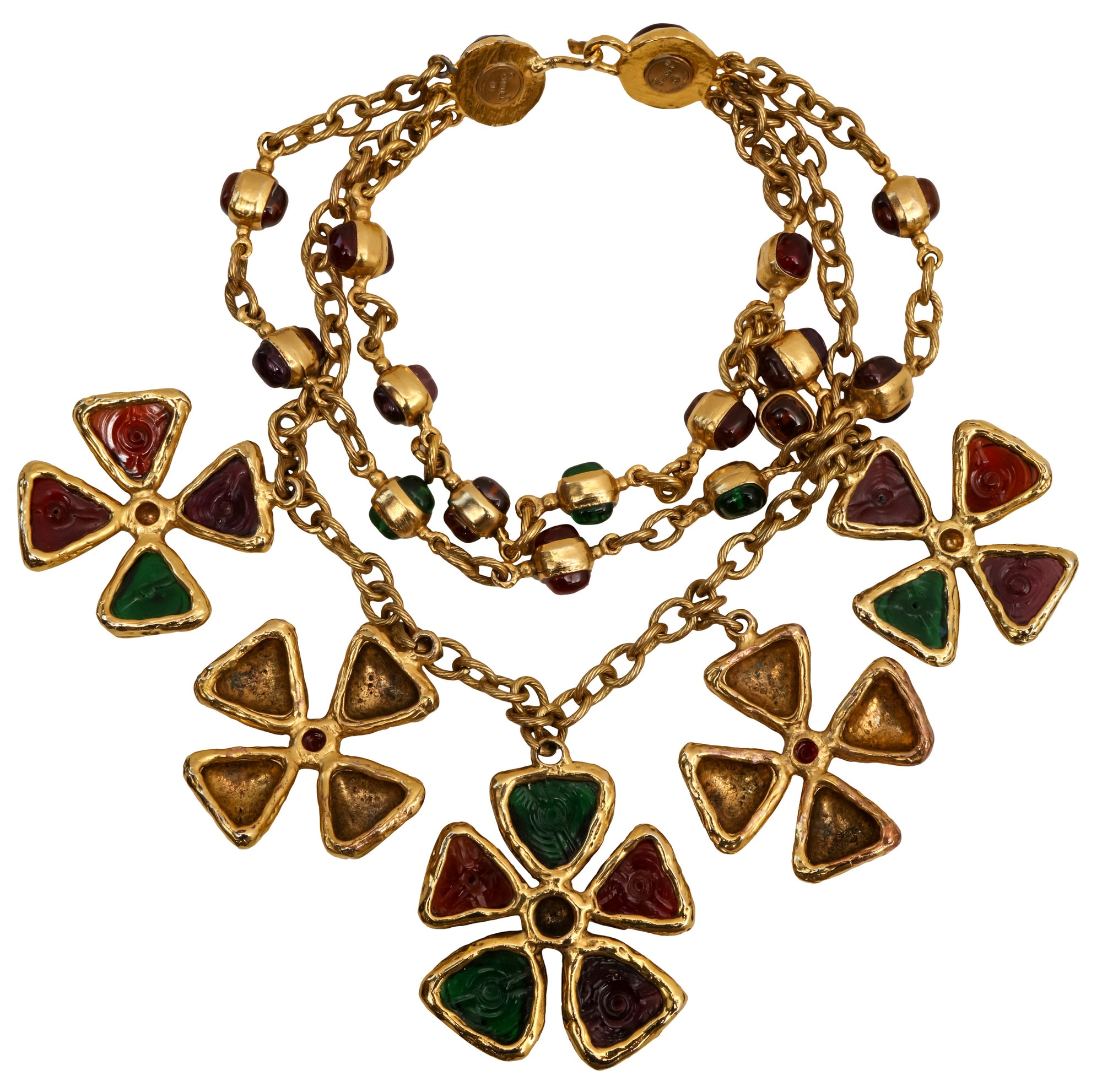 Chanel Gripoix Byzantine Multi-Strand Necklace