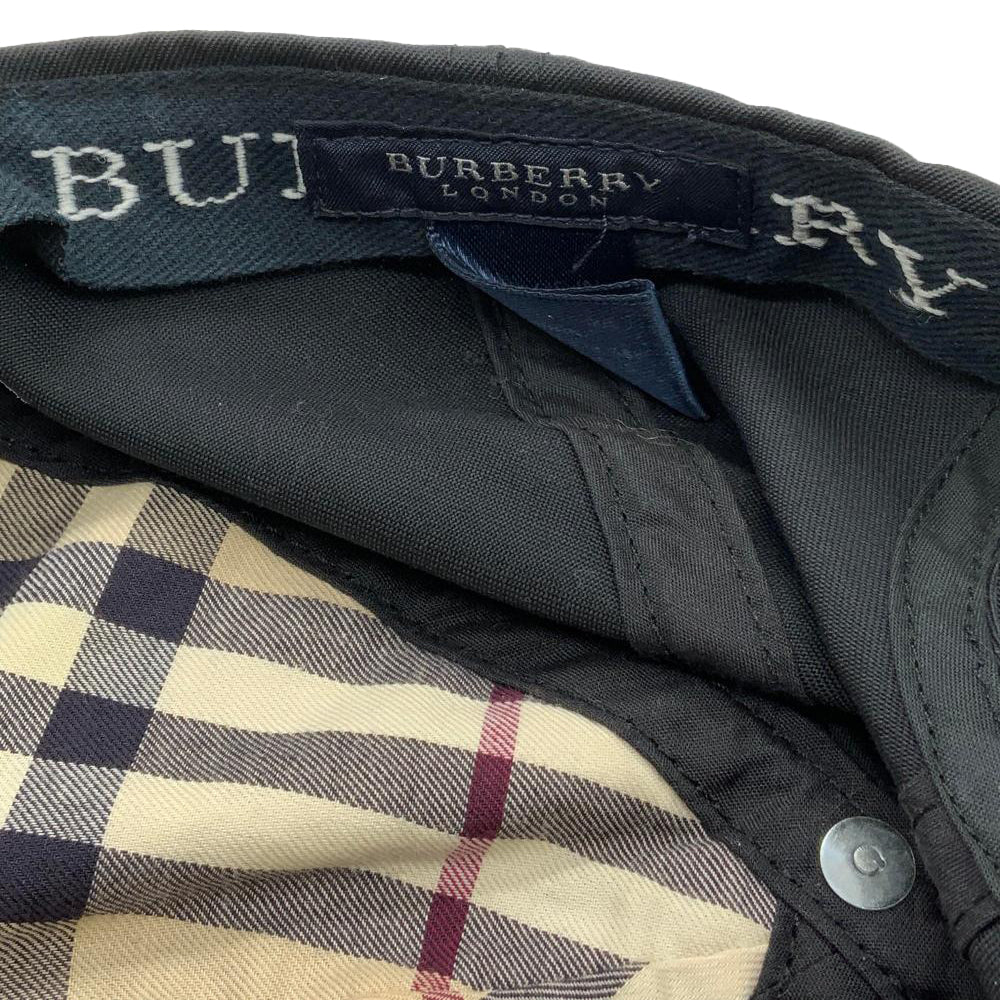 Burberry Black Nova Check Baseball Hat