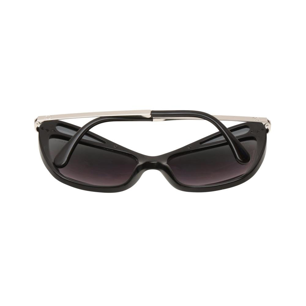 Chanel Black CC Butterfly Sunglasses