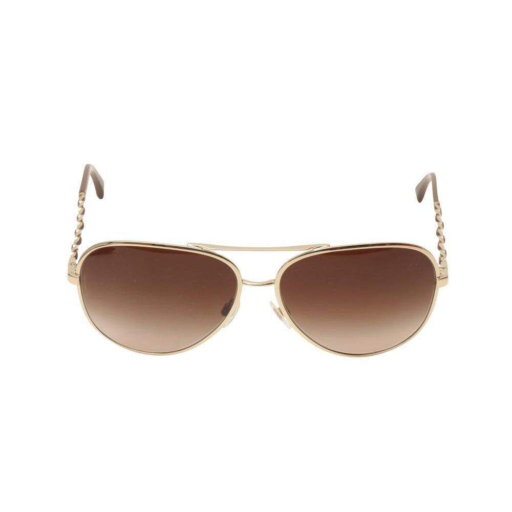 Chanel Square Interlocking CC Logo Aviator Sunglasses