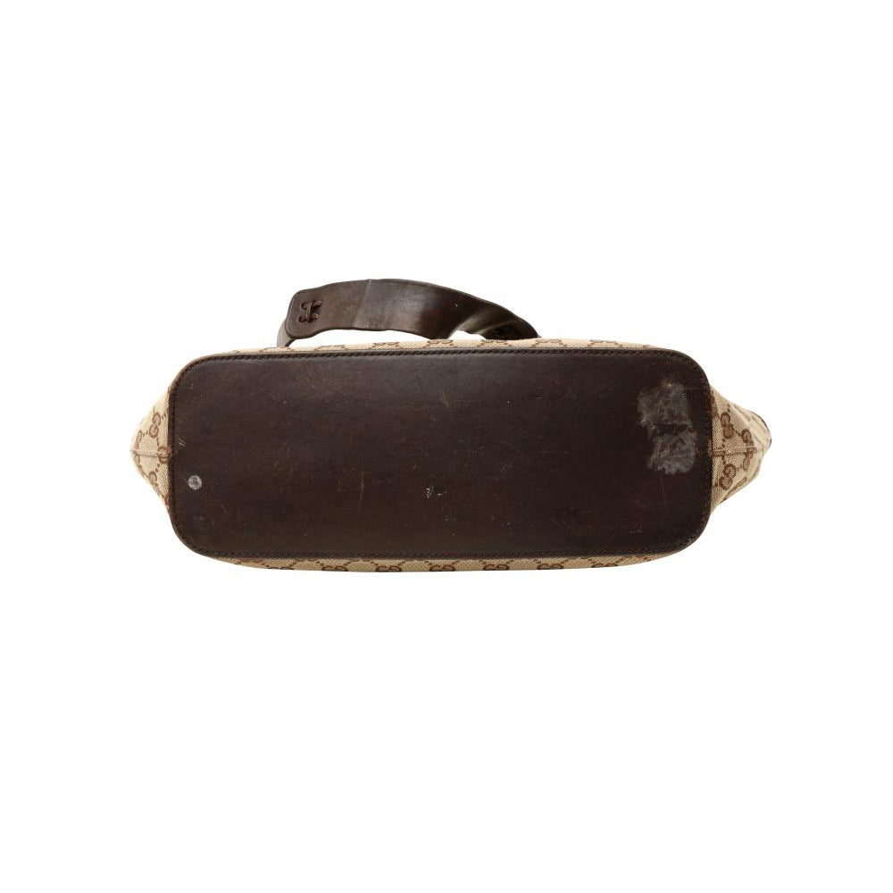 Gucci Brown GG Logo Monogram Shoulder Bag