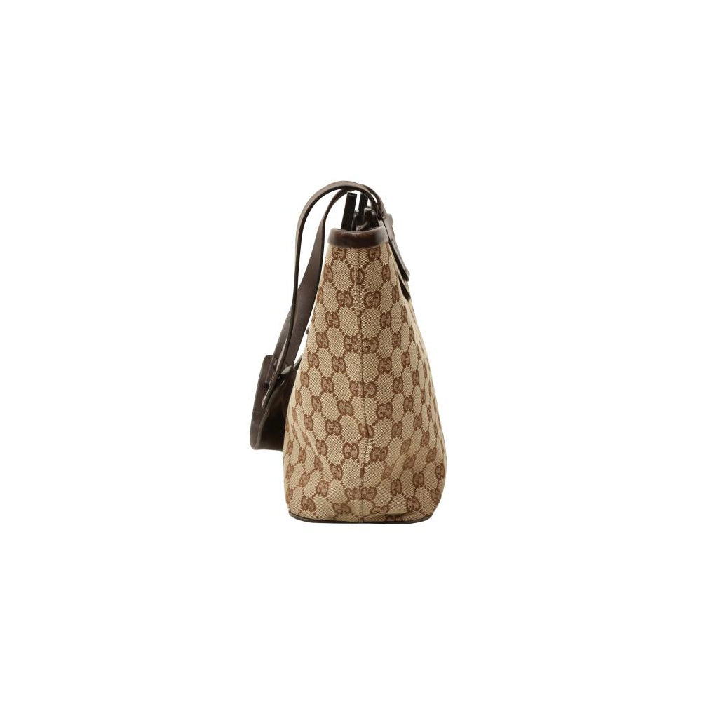 Gucci Brown GG Logo Monogram Shoulder Bag