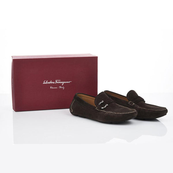 Men’s Ferragamo shoes, size 10; (2) Black, Brown, Oxblood; never worn Gancini Driver ornament - Men | Ferragamo main image 3