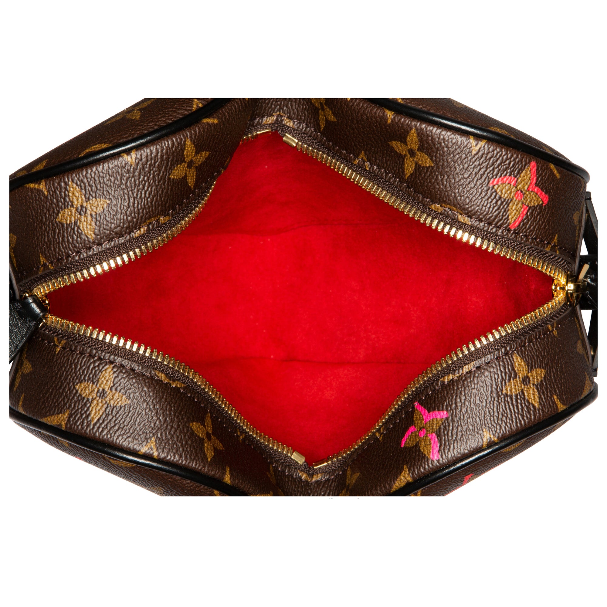 Louis Vuitton Limited Edition Brown Monogram Coated Canvas Sac Coeur Heart Bag with Gold Hardware