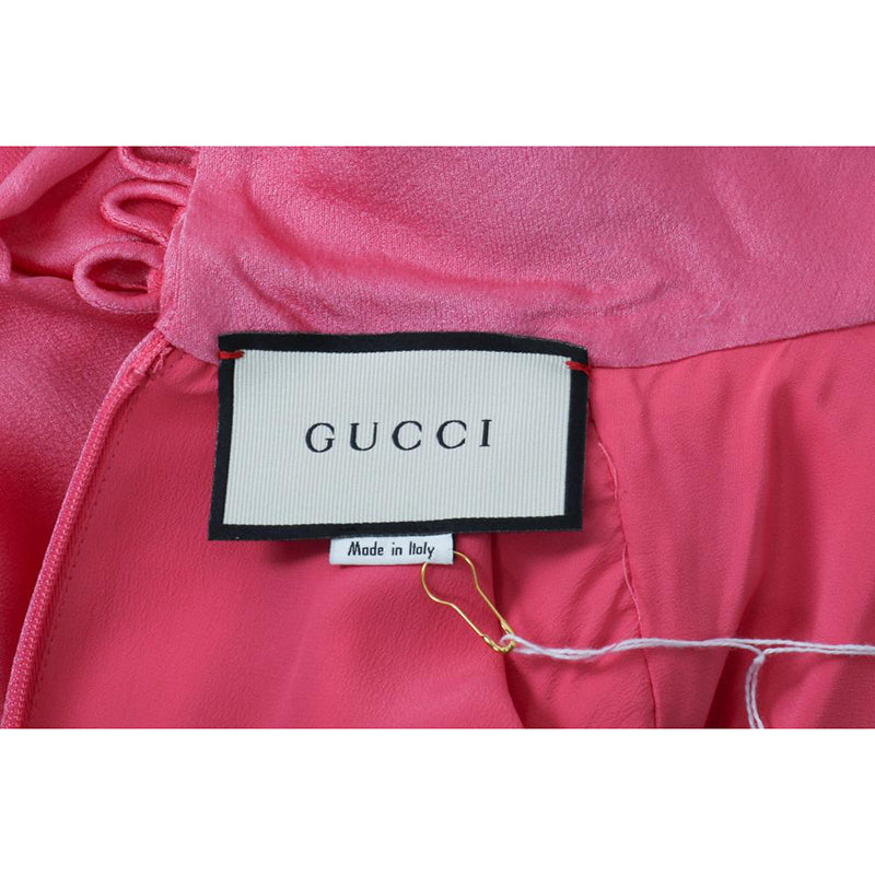 Gucci Pink Long Sleeve Silk Blouse - Women's Size 40