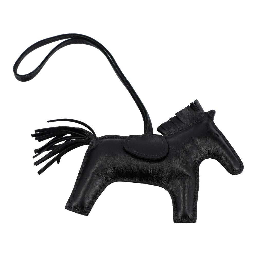 Hermès So Black Rodeo MM Bag Charm