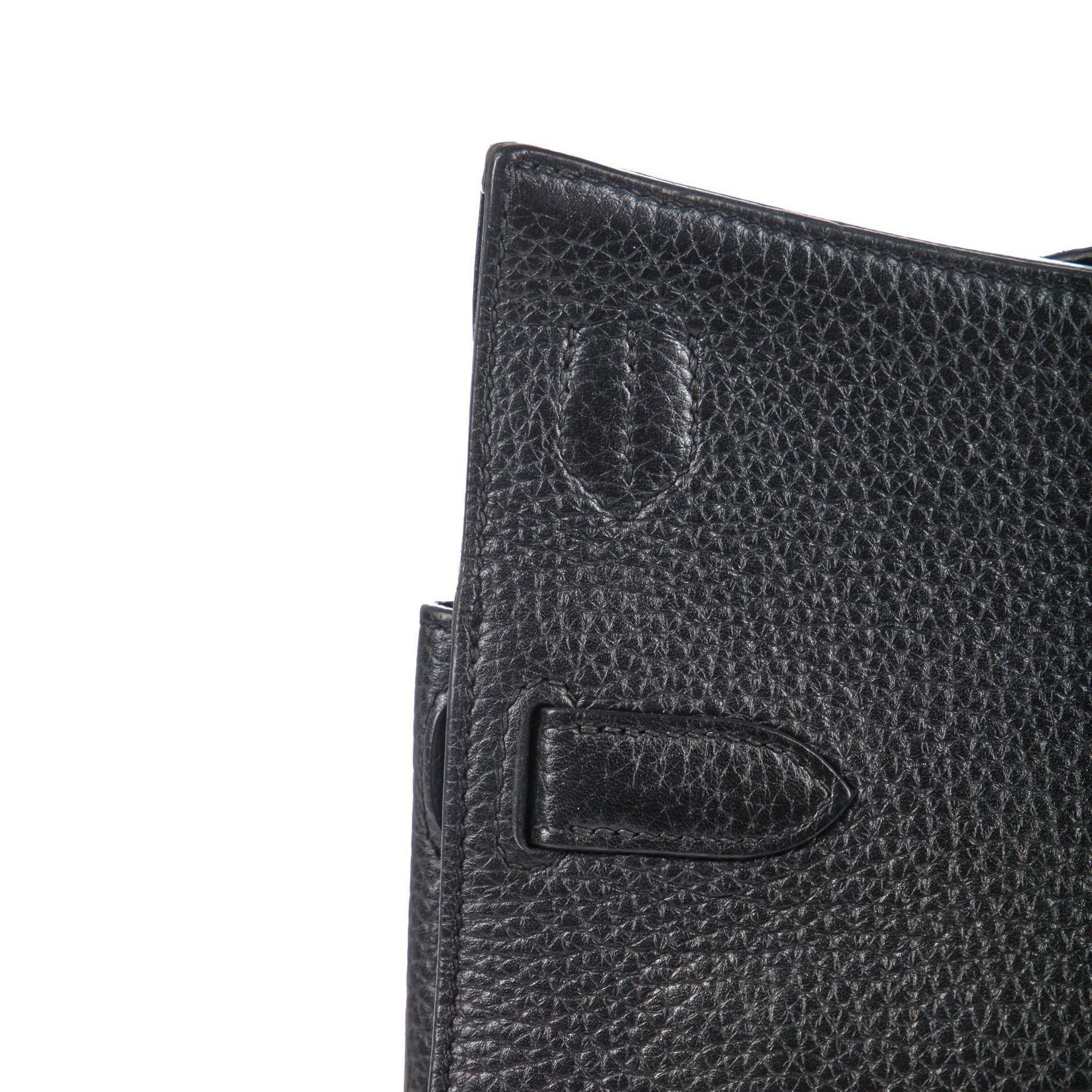 Hermès Black Clemence Jypsiere with Palladium Hardware