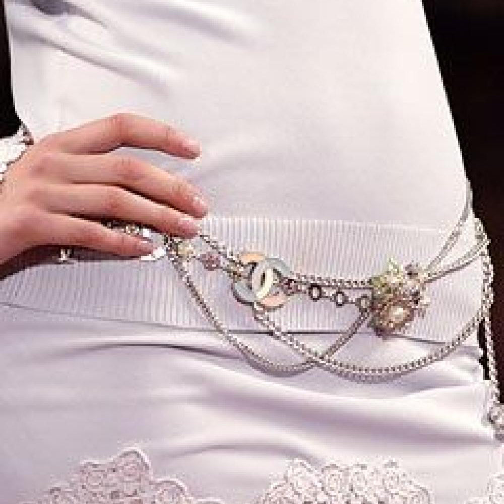 Chanel Pastel Enamel CC Brooch in Silver Metal