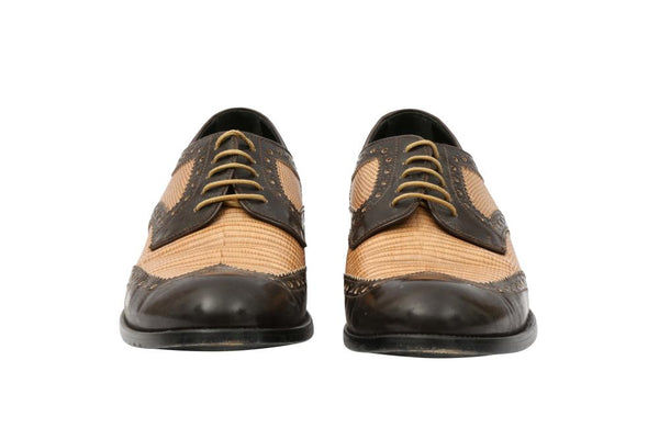 Dolce & Gabbana Two Tone Brown Brogue - Size 39 EU / 9 US – Luxury Dolce & Gabbana Two Tone Brown Brogue - Size 39 EU / 9 US – Luxury
