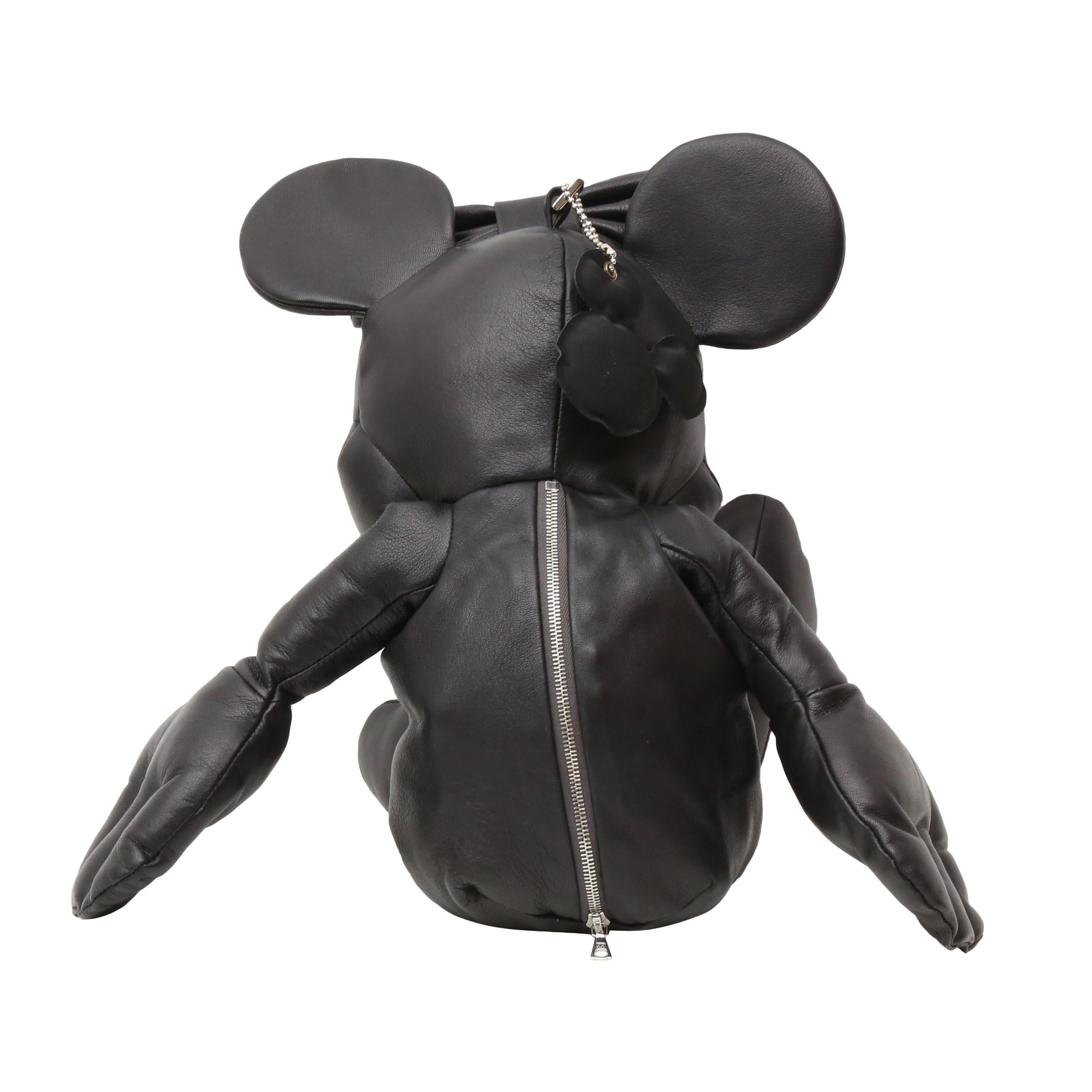 Christopher Raeburn x Disney Black Minnie Mouse Leather Backpack