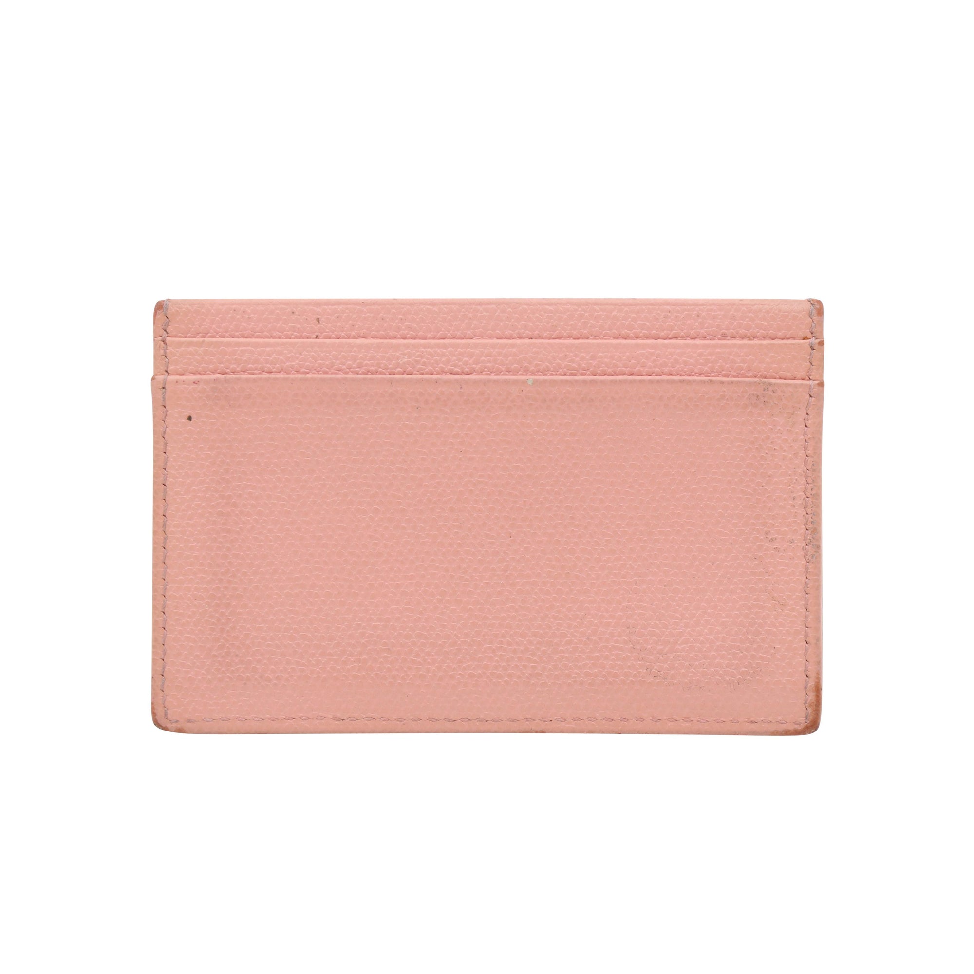 Chanel Pink CC Caviar Card Holder