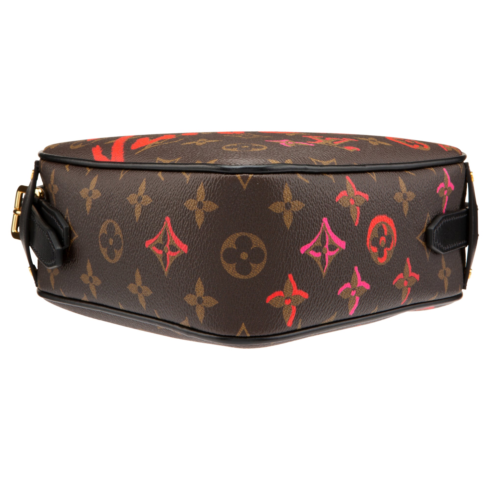 Louis Vuitton Limited Edition Brown Monogram Coated Canvas Sac Coeur Heart Bag with Gold Hardware
