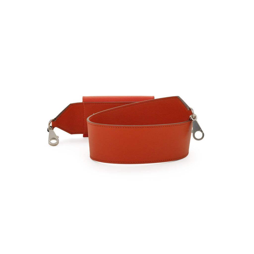 Hermès Capucine Swift and Epsom Bandouliere Kelly Pocket Strap with Palladium Hardware