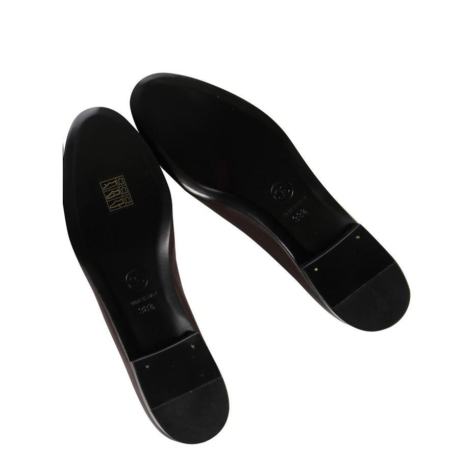 Chanel Brown Two-tone Leather Ballet Flats - Size 38.5 EU/ 8.5 US