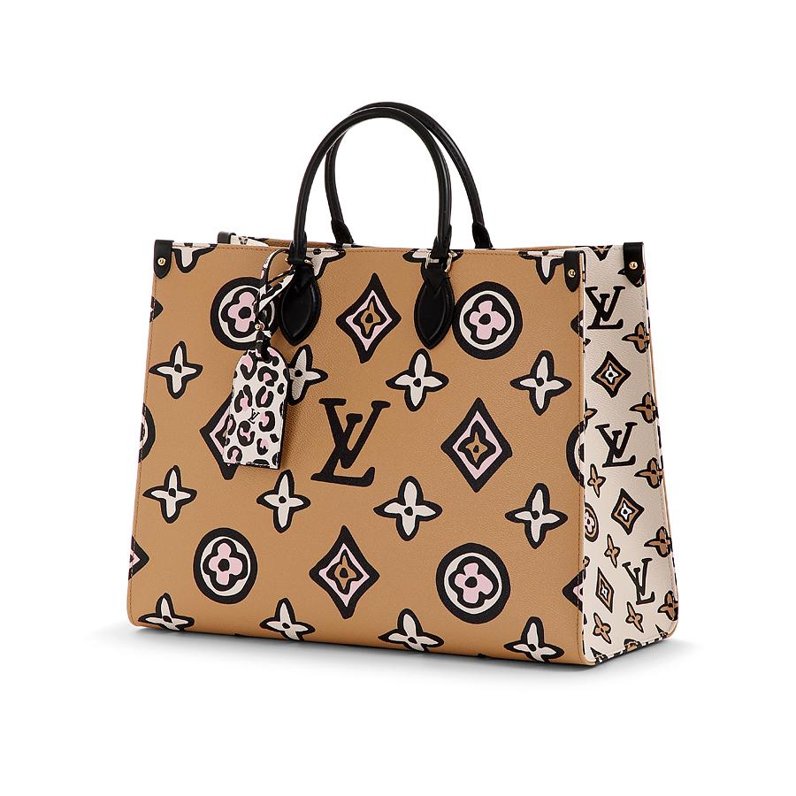 Louis Vuitton Monogram Giant Wild At Heart Onthego GM Arizona Beige