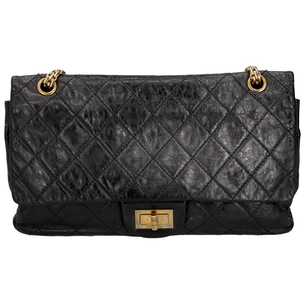 Chanel Black Maxi Reissue 2.55 Shoulder Bag