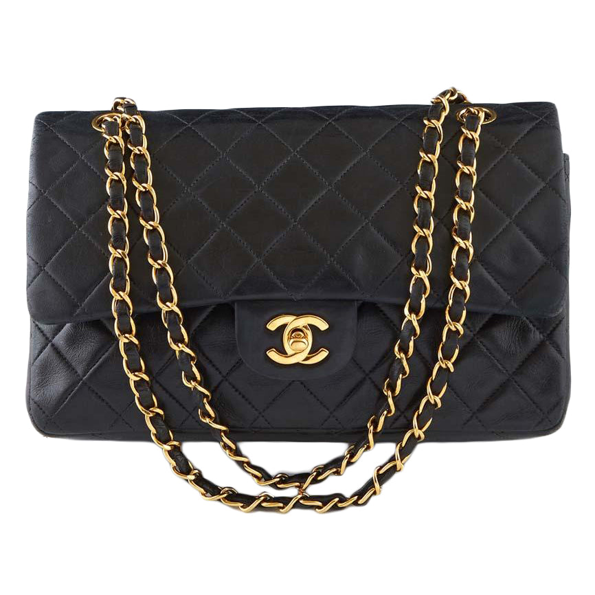 Chanel Classic Lambskin Double Flap 26 Shoulder Bag Gold Hardware