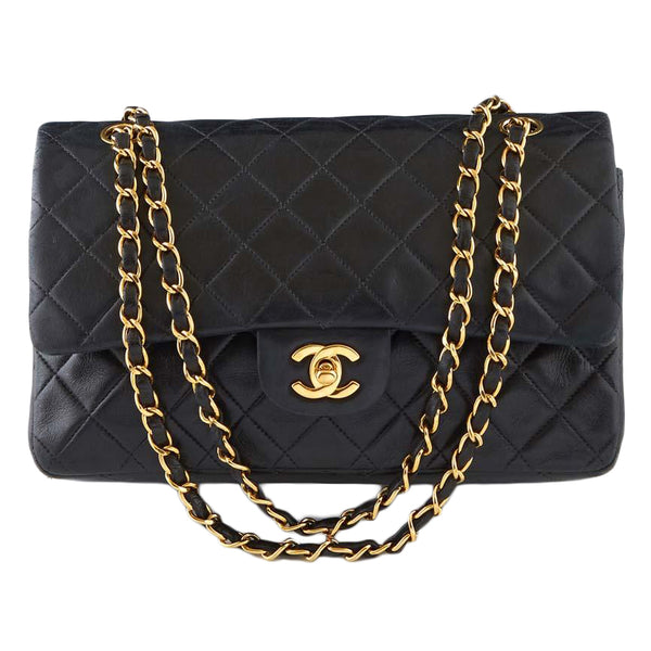 Lot - Chanel Classic 26 Double Flap Shoulder Bag, in dark blue