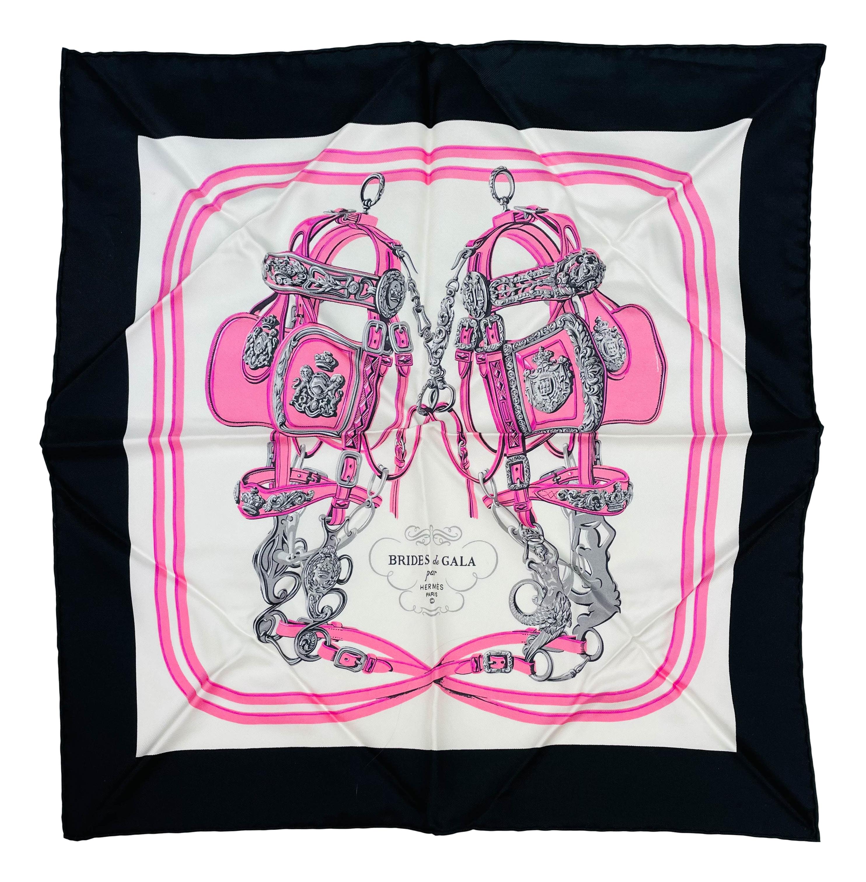 Hermès Brides De Gala Silk Pocket Square Scarf