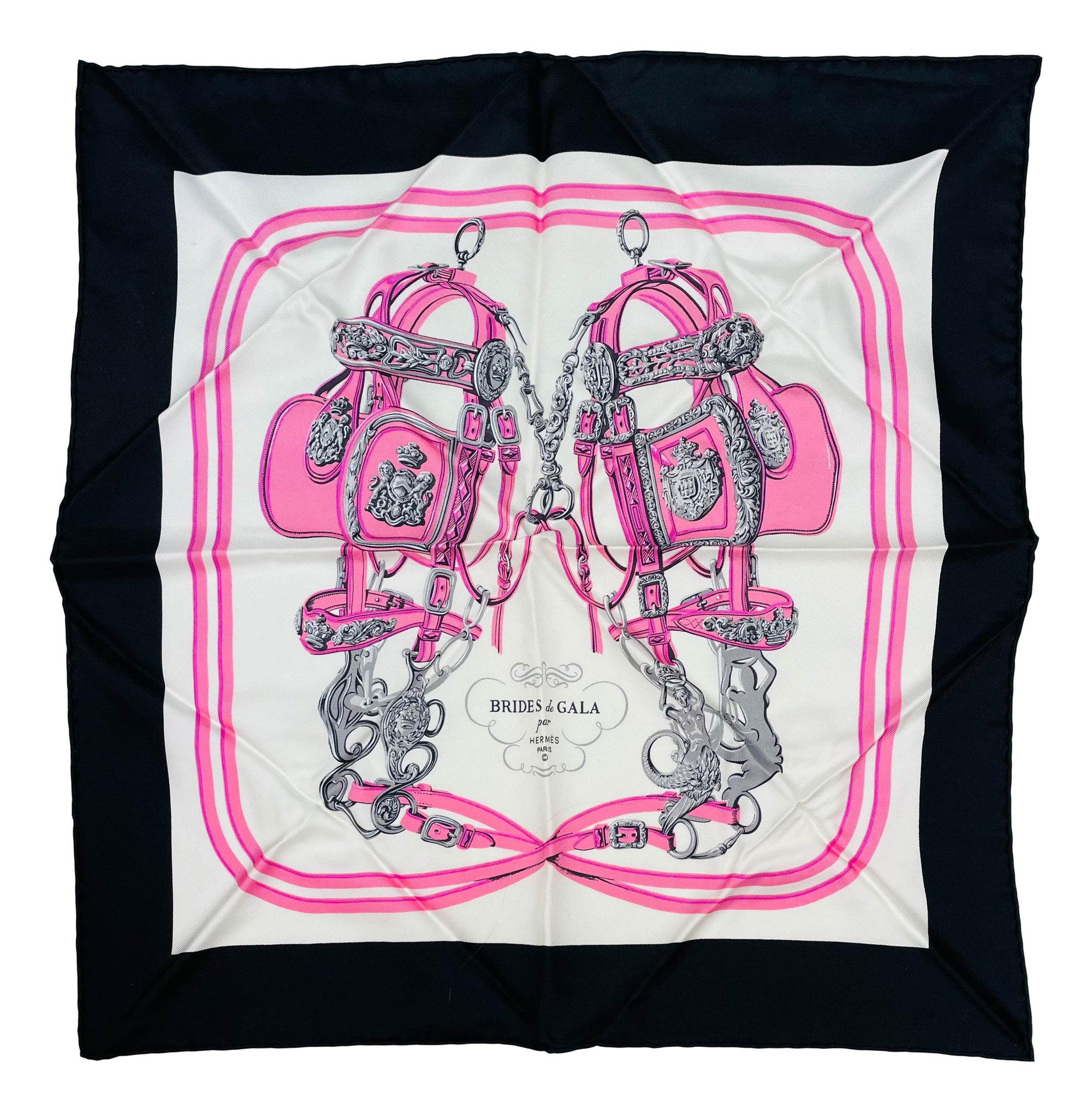 Hermès Brides De Gala Silk Pocket Square Scarf
