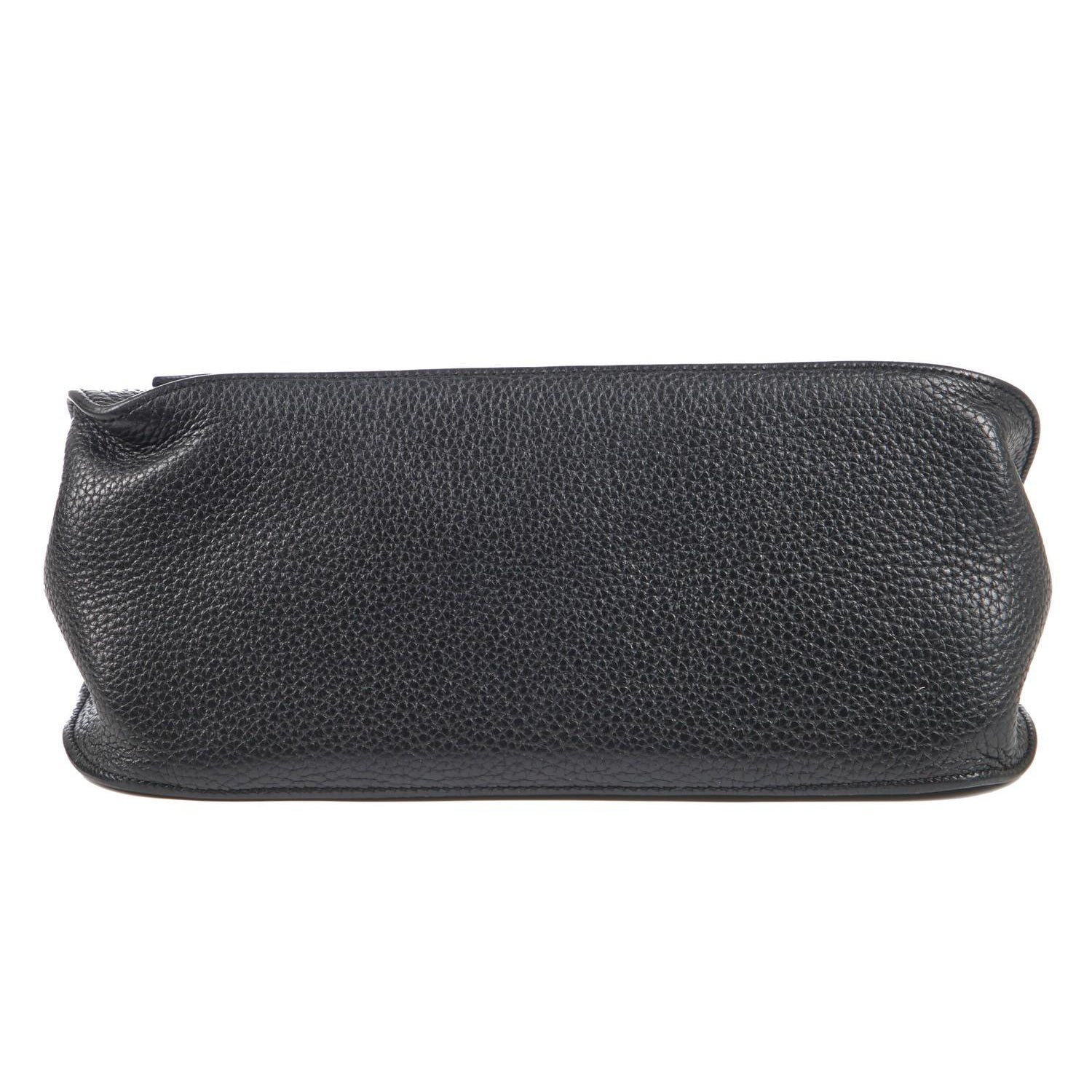 Hermès Black Clemence Jypsiere with Palladium Hardware