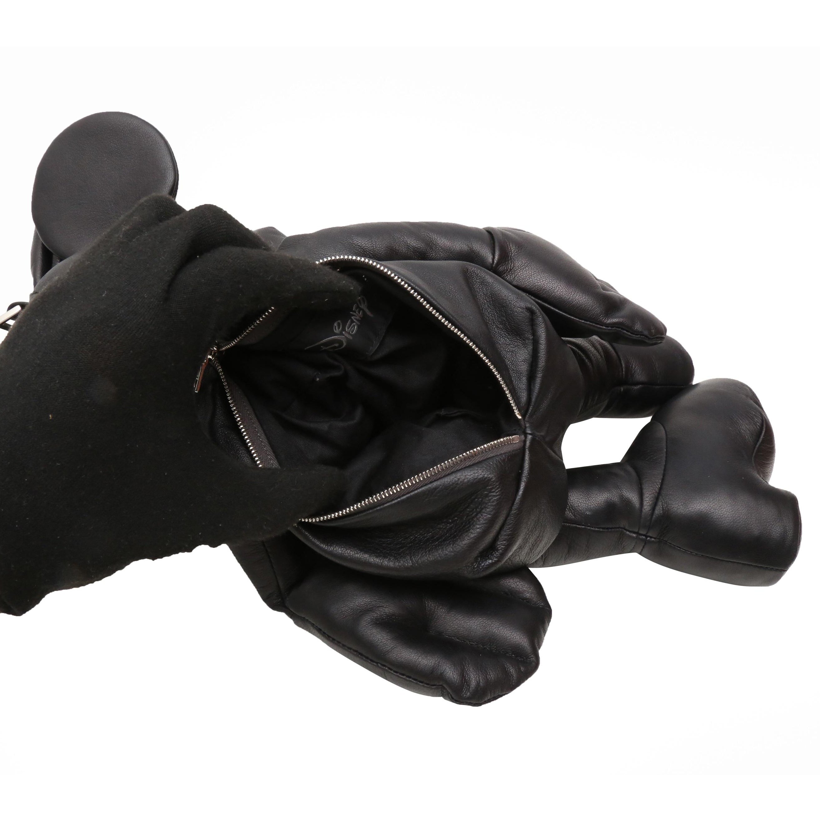 Christopher Raeburn x Disney Black Minnie Mouse Leather Backpack