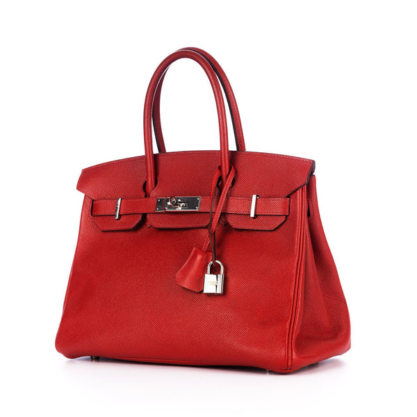 Hermes Birkin Bag 30cm Rouge Casaque Epsom Palladium Hardware