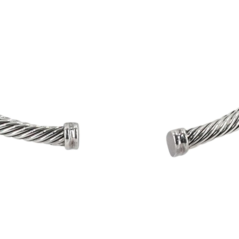 David Yurman 14k Gold & Sterling Double X Cable Choker Necklace