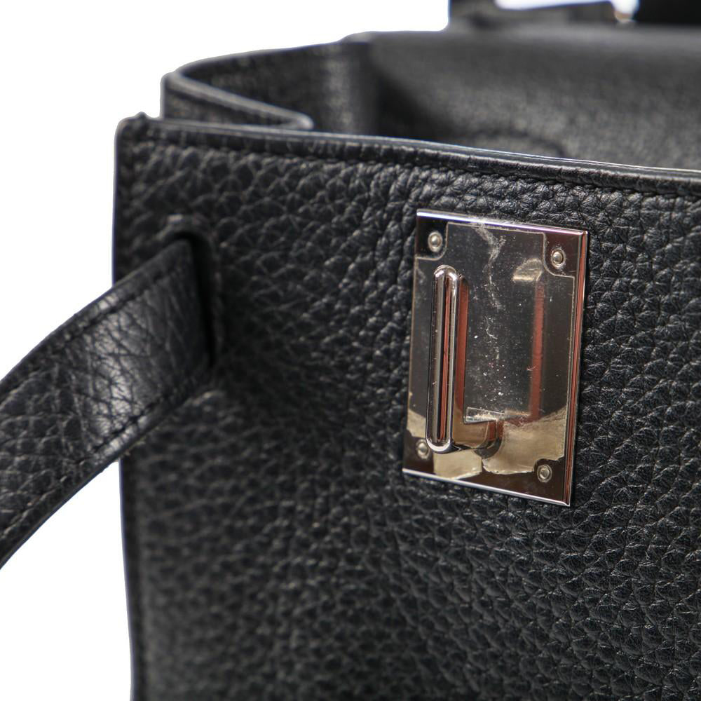 Hermès Black Clemence Jypsiere with Palladium Hardware