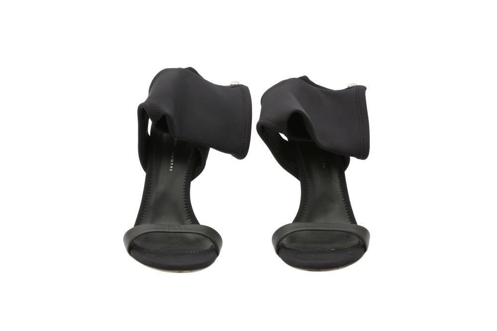 Giuseppe Zanotti Black Sock Heeled Sandal - Size 41 EU / 11 US
