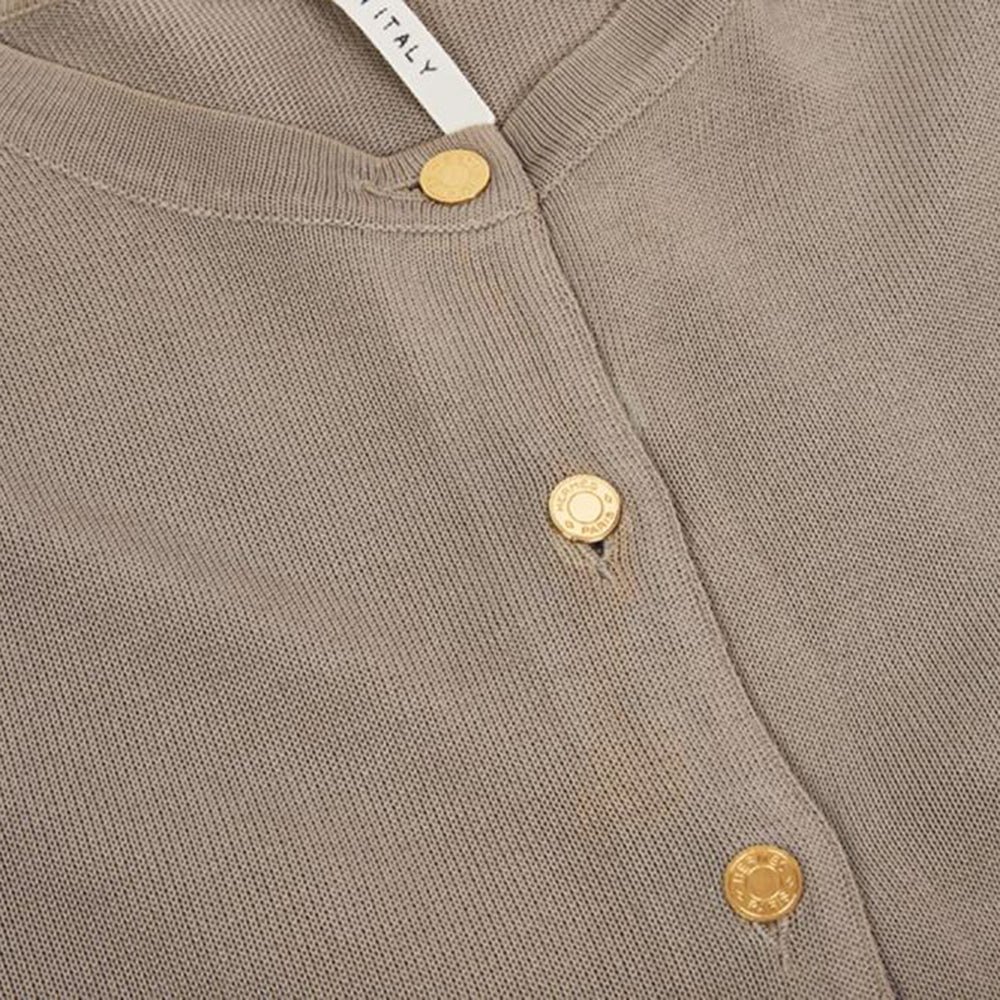 Hermès Taupe Cashmere Cardigan