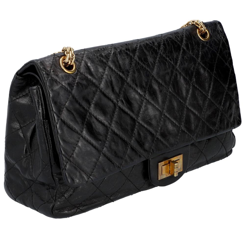 Chanel Black Maxi Reissue 2.55 Shoulder Bag