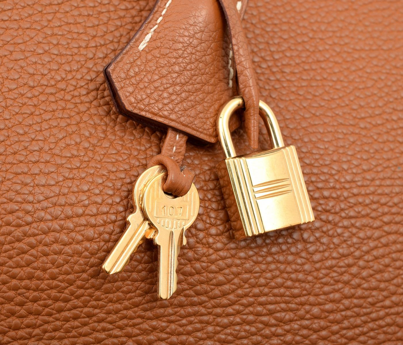 Hermes Clemence Birkin 30 Handbag with Gold Hardware - Fresh from the Hermes Spa