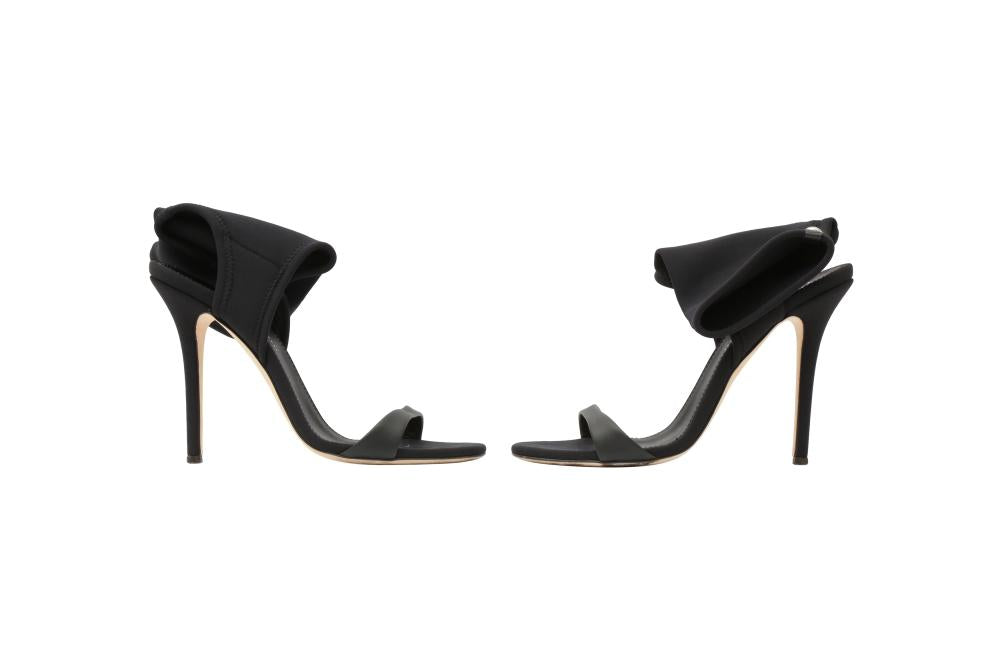 Giuseppe Zanotti Black Sock Heeled Sandal - Size 41 EU / 11 US