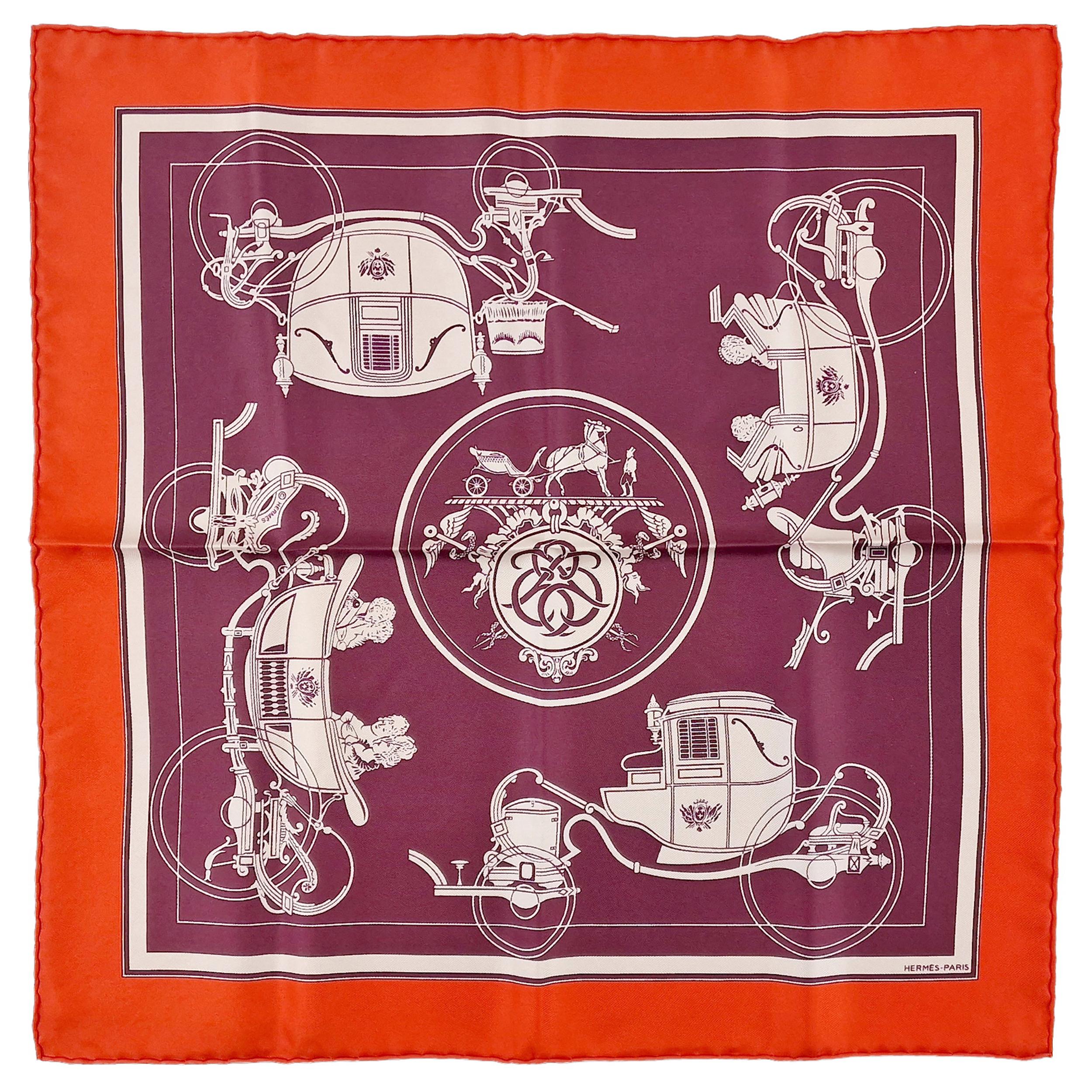 Hermès Foulard Gavroche Square Silk Scarf