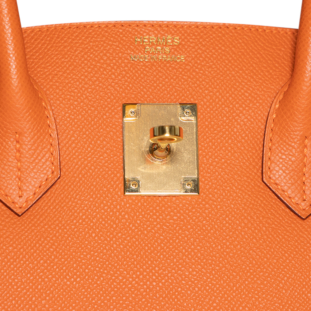 Hermès Orange Epsom Birkin 35 with Gold Hardware