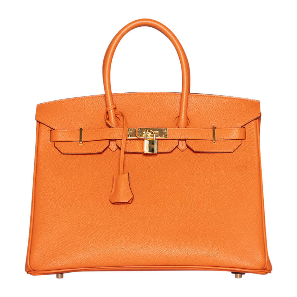 Hermès Orange Epsom Birkin 35 with Gold Hardware