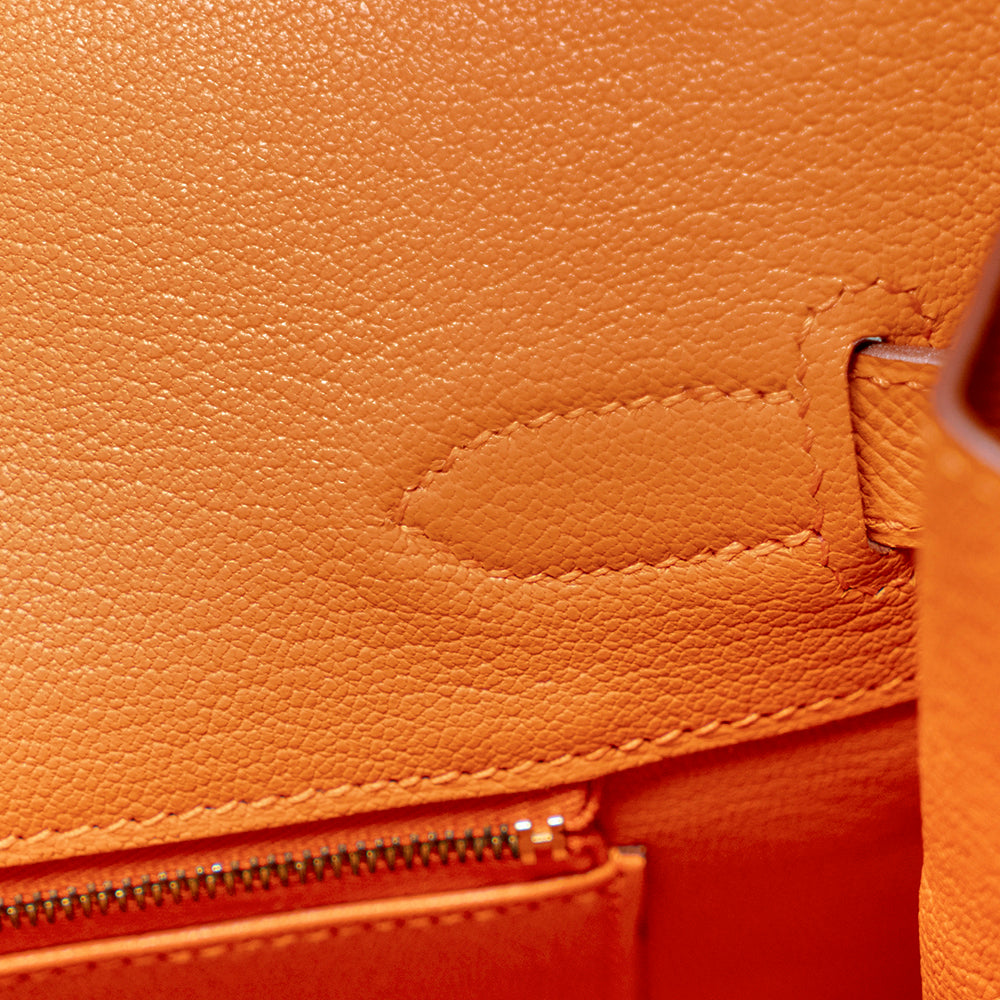 Hermès Orange Epsom Birkin 35 with Gold Hardware