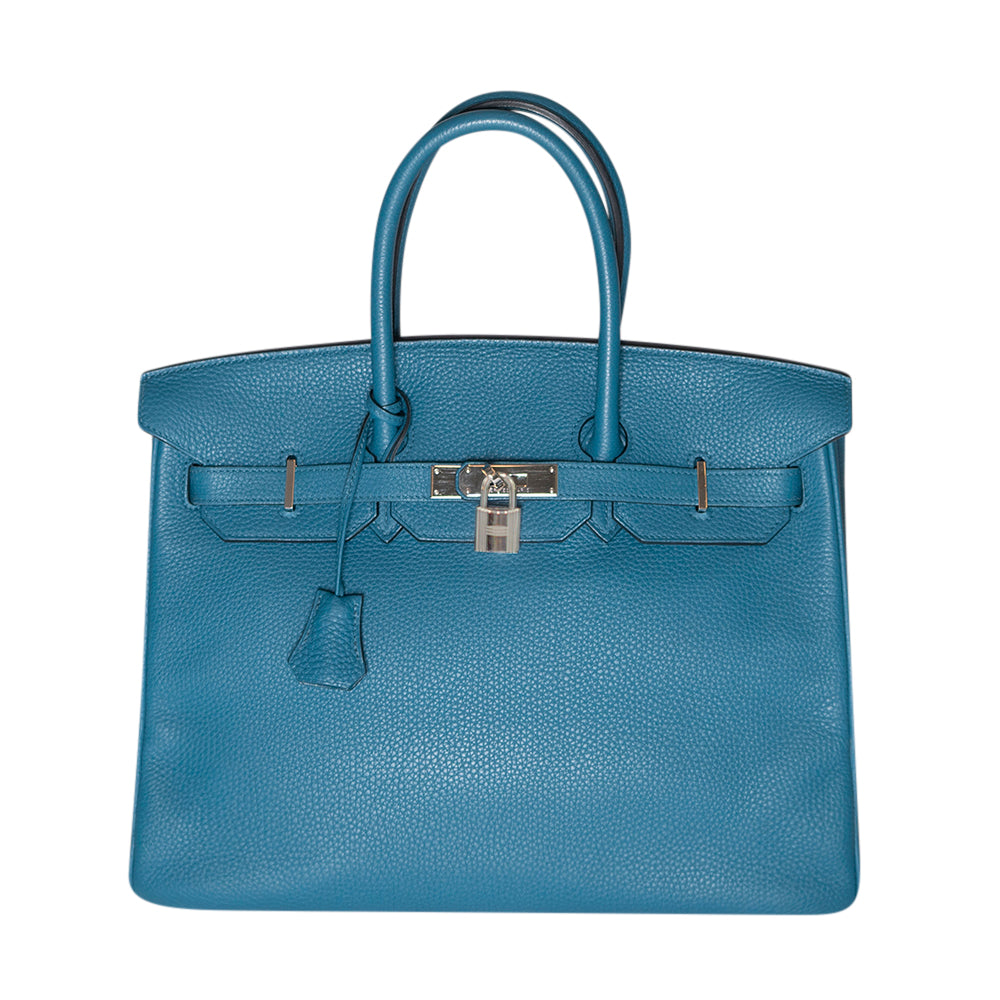 Hermès Cobalt Blue Togo Birkin 35 with Palladium Hardware