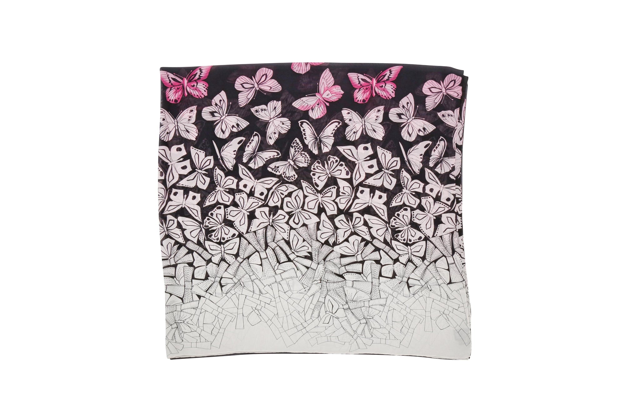 Versace Butterfly Silk Print Scarf