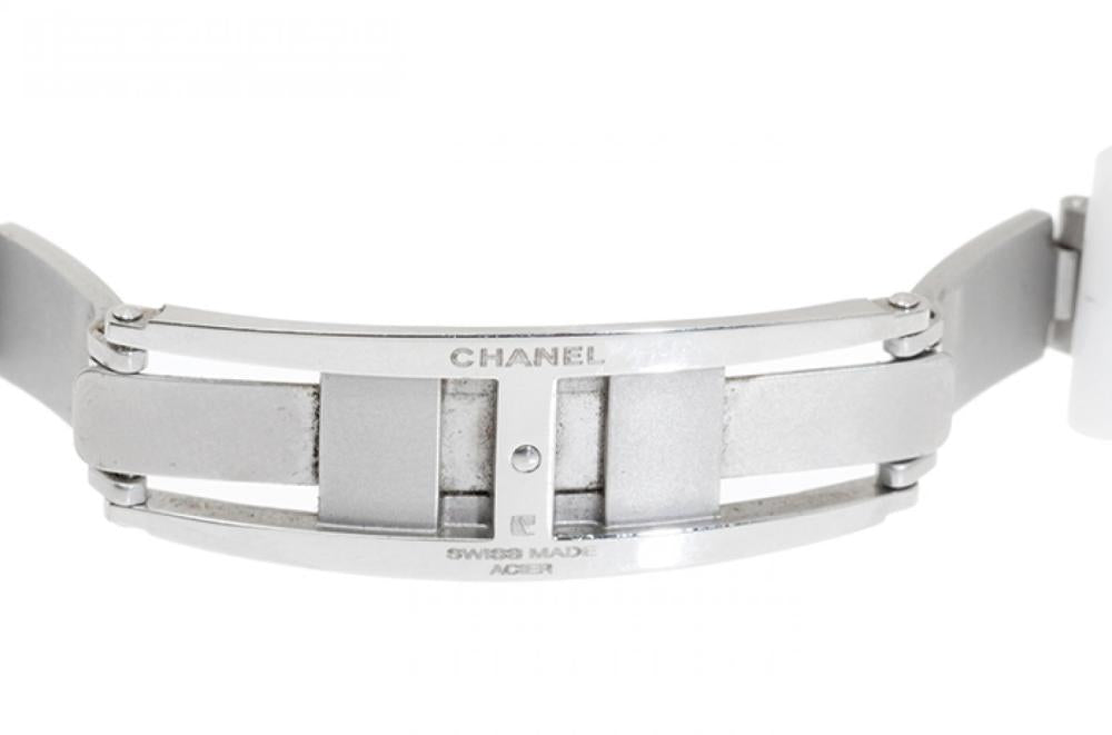 Chanel J12 Diamond White Automatic Watch Unisex Steel and Ceramic