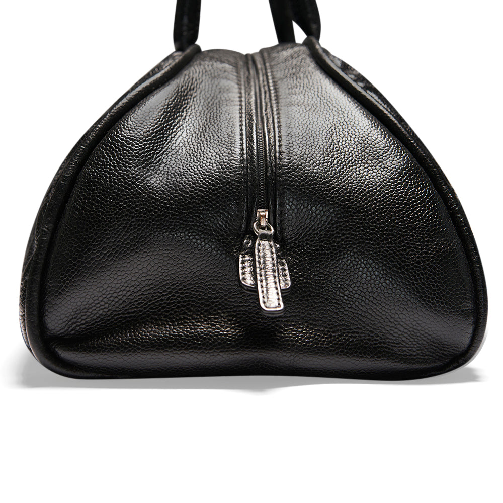 Chanel Black CC Quilted Bowler