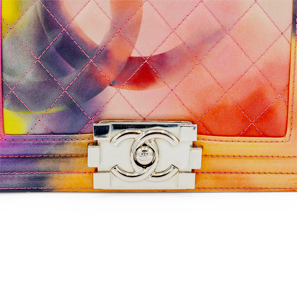 Chanel Boy Bag Graffiti Flower Power