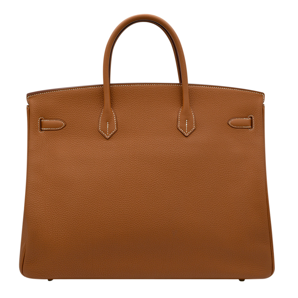 Hermès Horseshoe Gold Clemence Birkin 40 with Brushed Gold Hardware