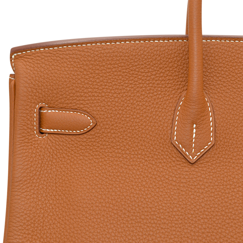 Hermès Horseshoe Gold Clemence Birkin 40 with Brushed Gold Hardware