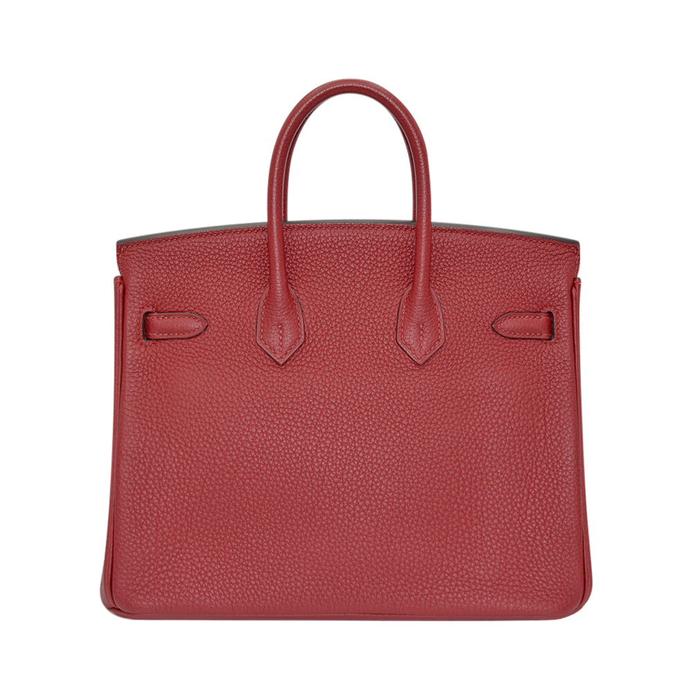 Hermès Rouge Grenat Togo Birkin 25 with Gold Hardware