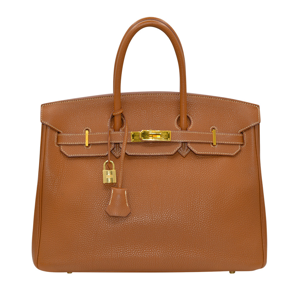 Hermés Gold Togo Birkin 35 with Gold Hardware